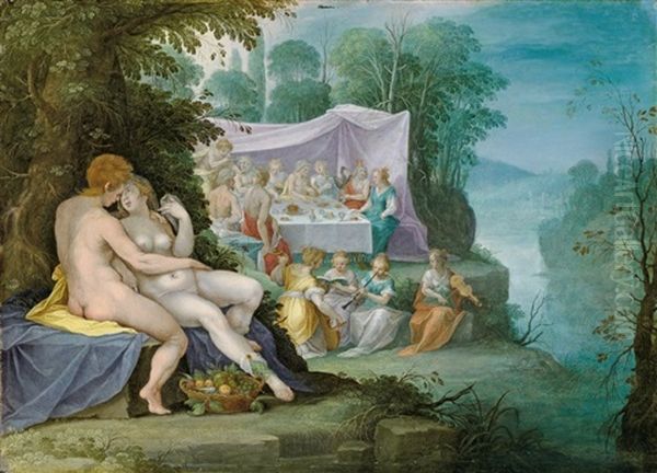 Die Hochzeit Von Peleus Und Thetis Oil Painting by Jan Sadeler I