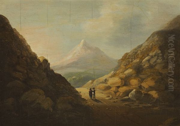 View Of The Sugarloaf, County Wicklow Oil Painting by William Sadler the Younger