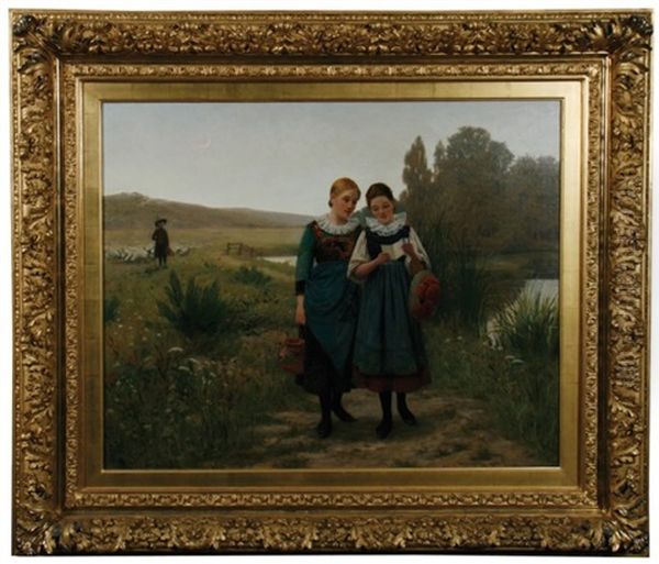 The Love Note Oil Painting by Walter Dendy Sadler