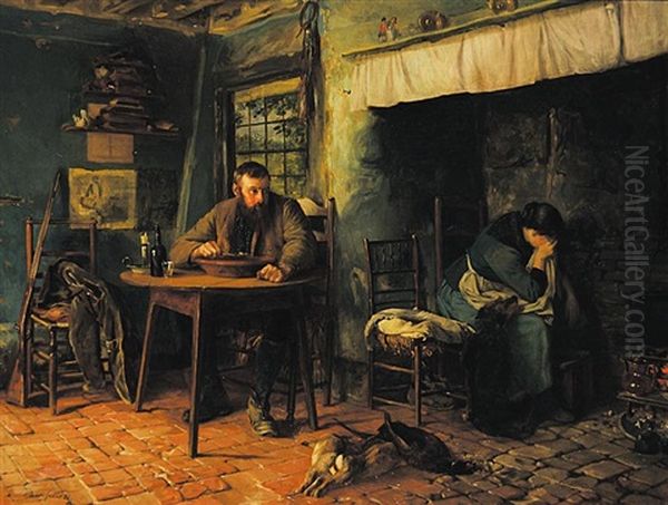 The Poacher's Home by Walter Dendy Sadler