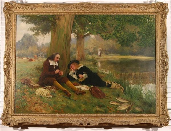 The Compleat Angler Oil Painting by Walter Dendy Sadler