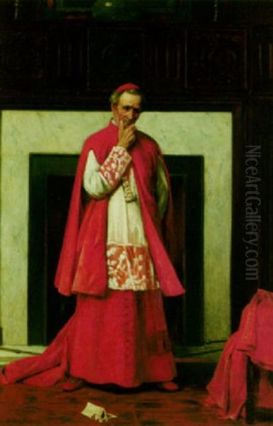 The Cares Of The Cardinal Oil Painting by Walter Dendy Sadler