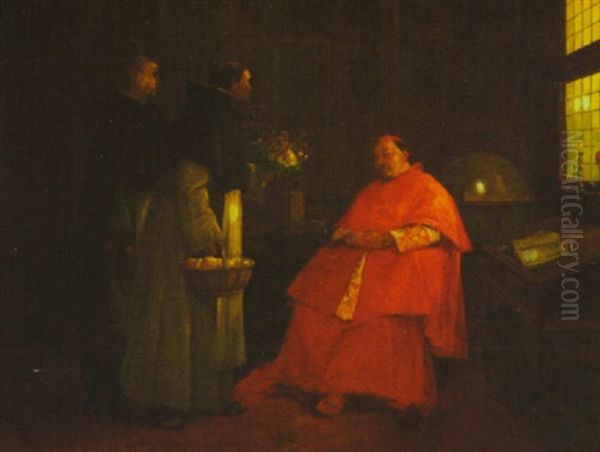 The Cardinal's Birthday Oil Painting by Walter Dendy Sadler