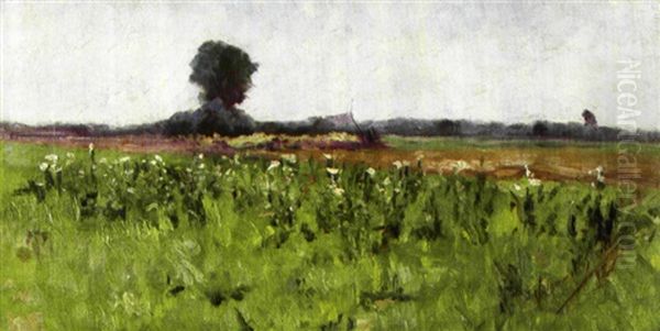 Zomerlandschap Oil Painting by Valerius De Saedeleer