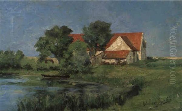 Paysage Oil Painting by Valerius De Saedeleer