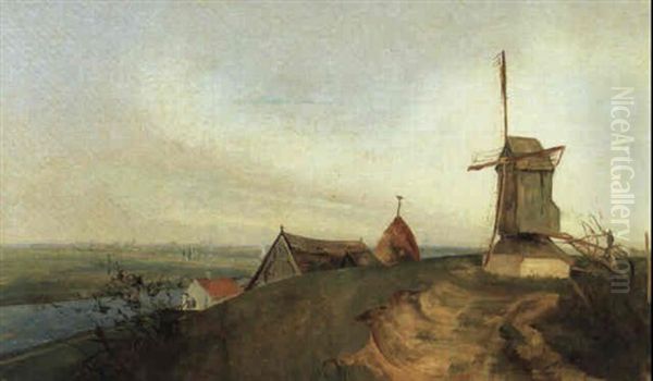 Moulin Dans Un Paysage Oil Painting by Valerius De Saedeleer