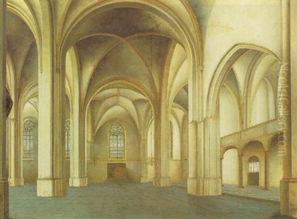 Interior Of The Church Of Saint Cunera, Rhenen Oil Painting by Jan Pietersz Saenredam