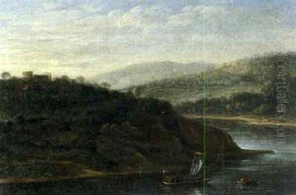 Flusslandschaft Oil Painting by Herman Saftleven