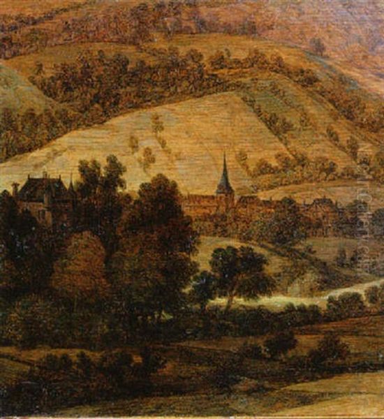 Paysage Au Clocher by Herman Saftleven