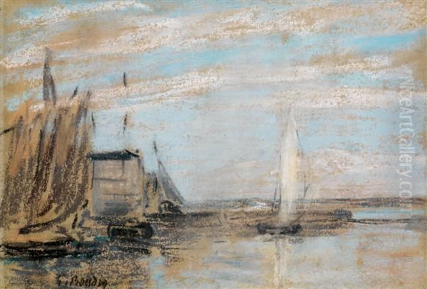 Marine Oil Painting by Eugene Boudin