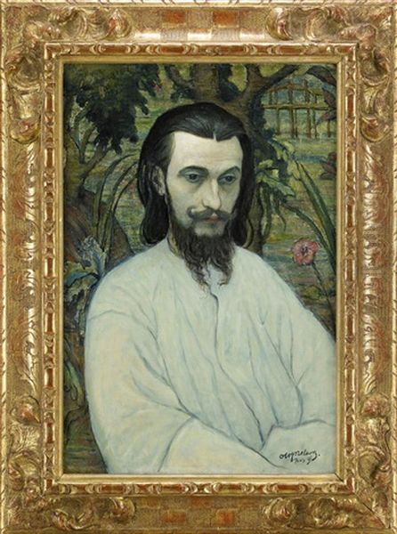 The Sculptor Pierre Felix Masseau, Fix-masseau, As Christ Oil Painting by Olof Sager-Nelson