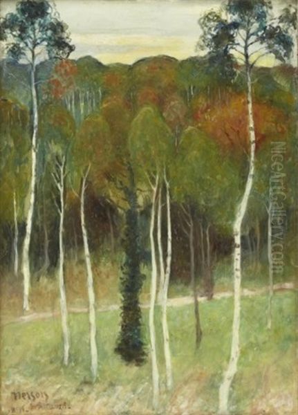 I Skogen Clamart Oil Painting by Olof Sager-Nelson