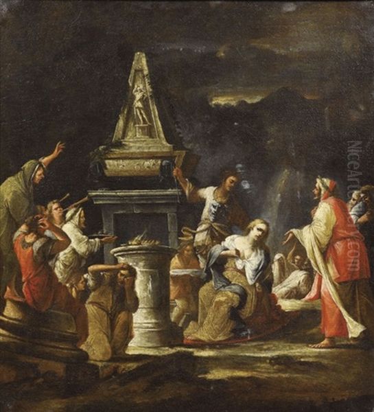 Biblische Szene Oil Painting by Giovanni Camillo Sagrestani