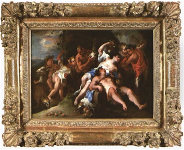 L'ivresse De Silene Oil Painting by Giovanni Camillo Sagrestani