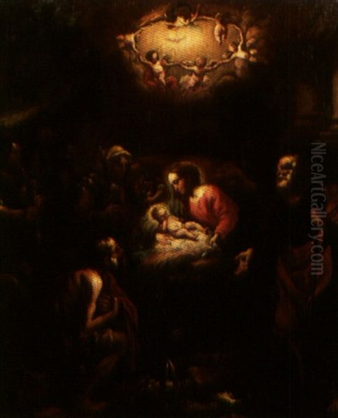 L'adoration Des Bergers Oil Painting by Giovanni Camillo Sagrestani