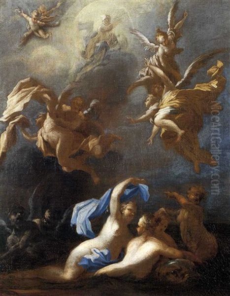 Trionfo Di Galatea Oil Painting by Giovanni Camillo Sagrestani