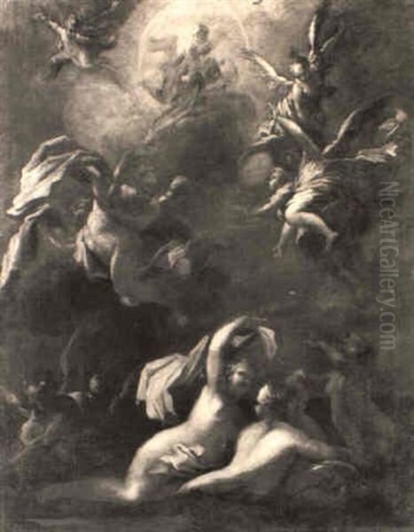 Allegoria Oil Painting by Giovanni Camillo Sagrestani