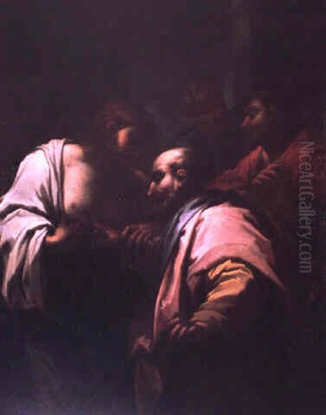 L'incredulite De Saint Thomas Oil Painting by Giovanni Camillo Sagrestani