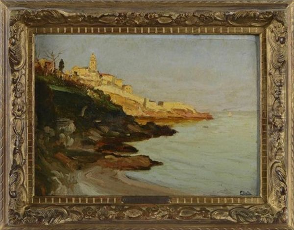 La Citadelle De Bastia Oil Painting by Paul (Jean Marie) Sain