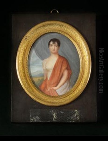 Elisa Bonaparte, Princesse De Lucques, Grande Duchesse De Toscane Oil Painting by Daniel Saint