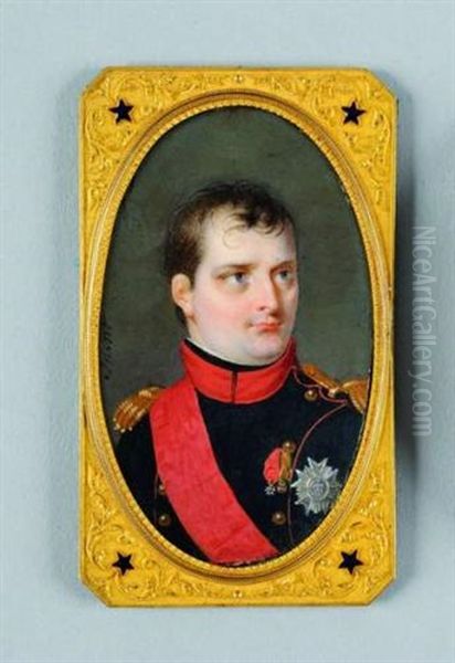 L'empereur Napoleon Ier En Buste, En Uniforme De Grenadier De La Garde Imperiale Oil Painting by Daniel Saint