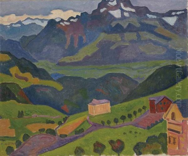 Paysage Montagnard by Henri Lienard De Saint-Delis