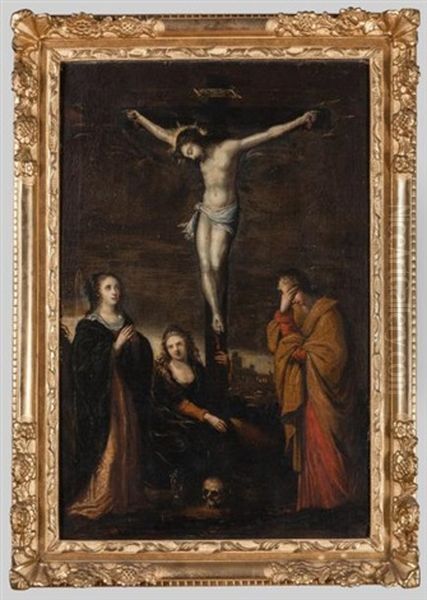 Crucifixion Oil Painting by Jean de Saint-Igny