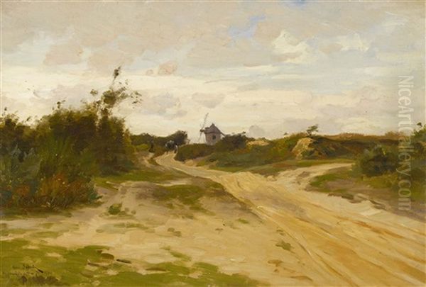 Paysage De Bouvron Oil Painting by Henri Saintin