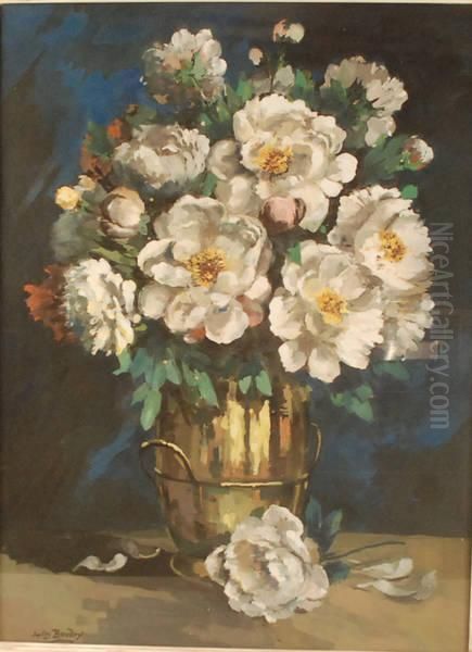 Composition Florale Oil Painting by Jules Boudry