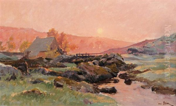 Le Lever Du Soleil Oil Painting by Henri Saintin