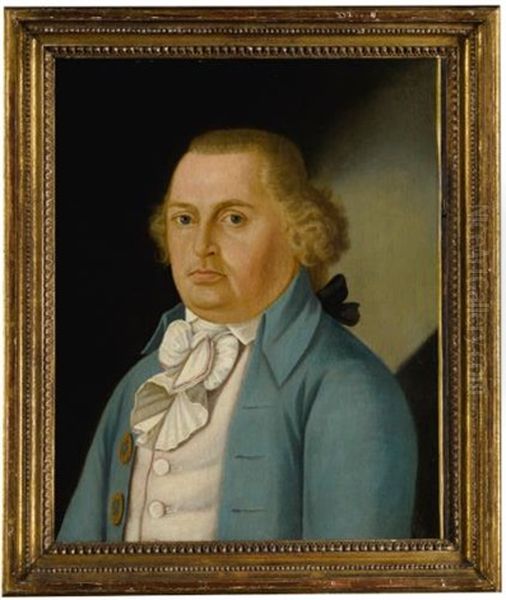 Portrait Of Davis Old (b. 1753) Oil Painting by Charles Balthazar Julien Fevret de Saint-Memin