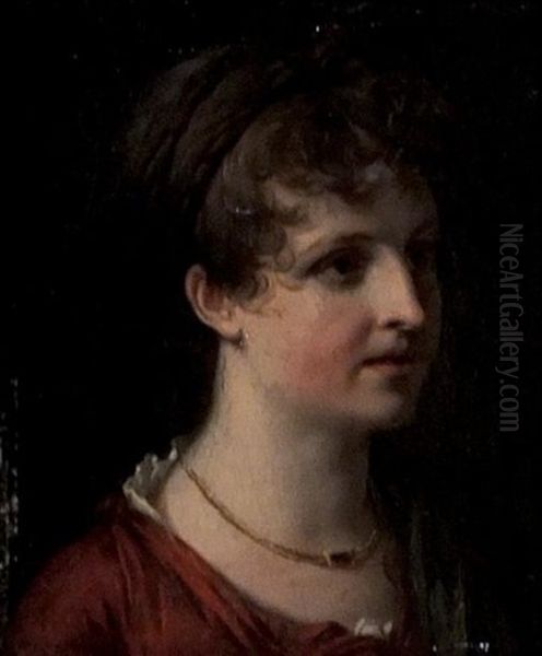 Portrait Presume De Madame Saint Ours Oil Painting by Jean Pierre Saint-Ours