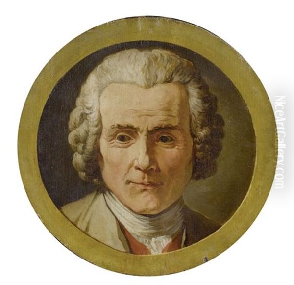 Portrait Von Jean-jacques Rousseau Oil Painting by Jean Pierre Saint-Ours