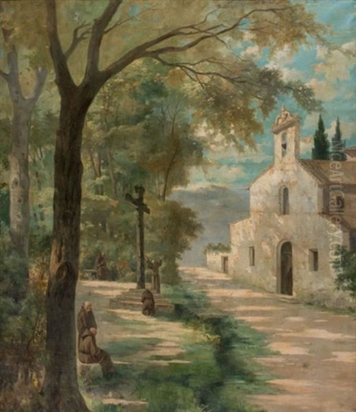 El Huerto Del Convento by Emilio Sala Frances