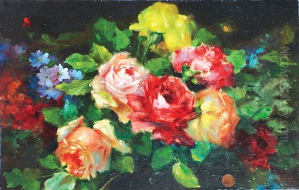 Flores Oil Painting by Emilio Sala Frances