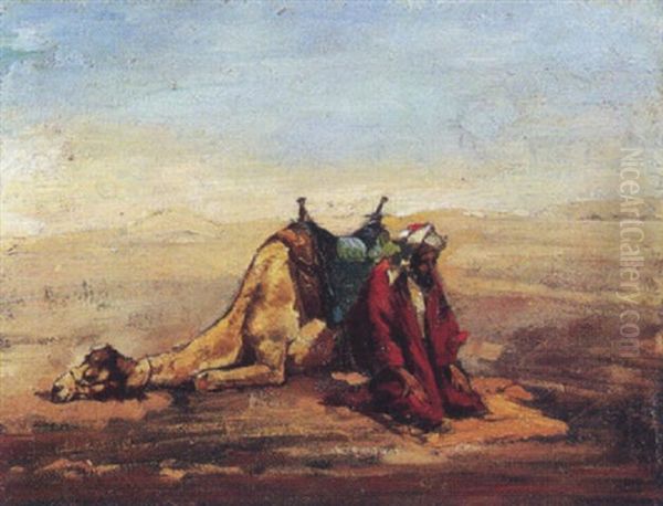 La Priere Dans Le Desert Oil Painting by Emilio Sala Frances