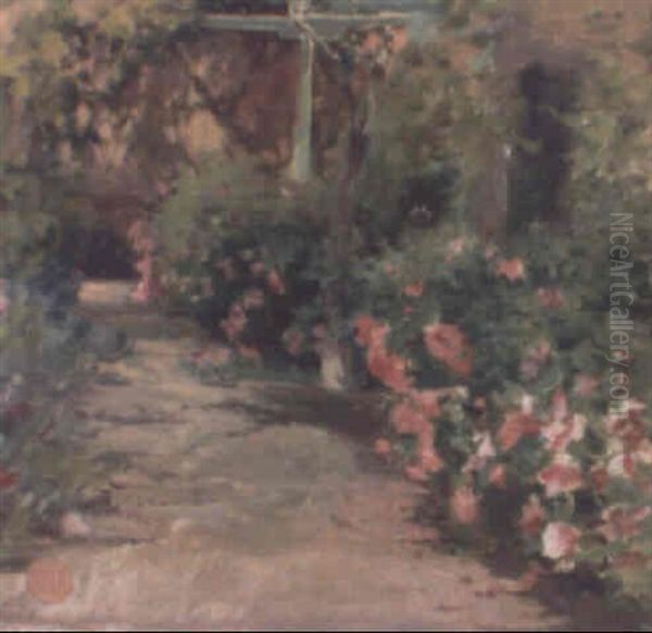 Jardin Oil Painting by Emilio Sala Frances