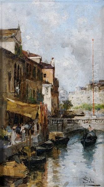 Vue De Venise Oil Painting by Paolo Sala