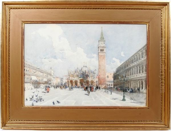 St. Marks Square, Venice Oil Painting by Paolo Sala