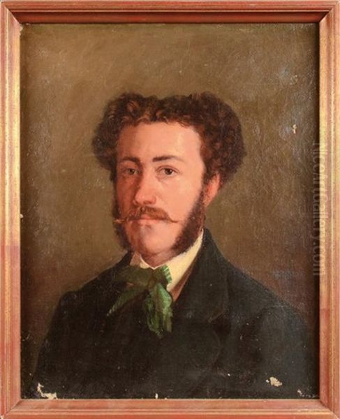 Portrait D'homme De Qualite Oil Painting by Eugenie Alexandrine Marie Salanson