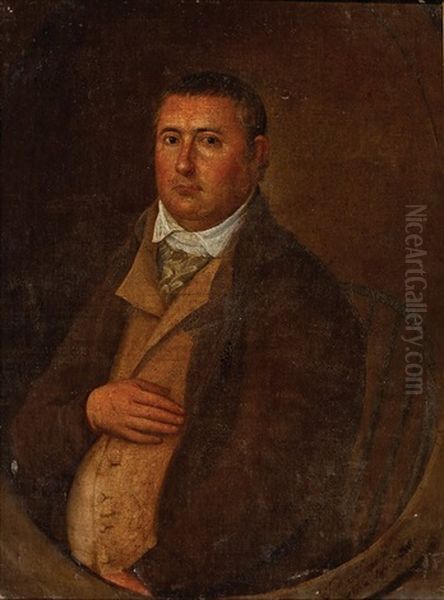 Portrait Of A Louisiana Gentleman Oil Painting by Jose Francisco Xavier de Salazar y Mendoza