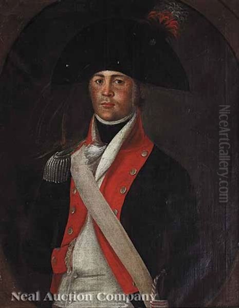 Portrait Of A Lexington, Kentucky Light Infantryman Oil Painting by Jose Francisco Xavier de Salazar y Mendoza