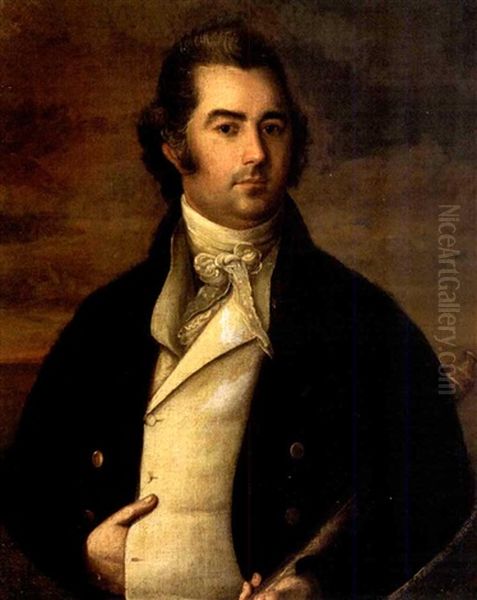 Captain Samuel Lewis Oil Painting by Jose Francisco Xavier de Salazar y Mendoza