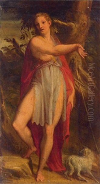 Johannes Der Taufer, San Giovanni Battista Oil Painting by Arcangelo di Leonardo Salimbeni