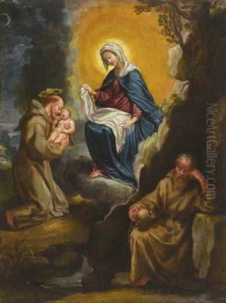 Le Songe D'une Apparition De La Vierge A Saint Francois D'assise Oil Painting by Ventura Salimbeni