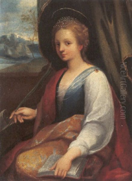 Santa Caterina D'alessandria Oil Painting by Ventura Salimbeni