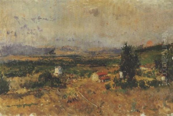 Paesaggio Oil Painting by Augustin Salinas y Teruel