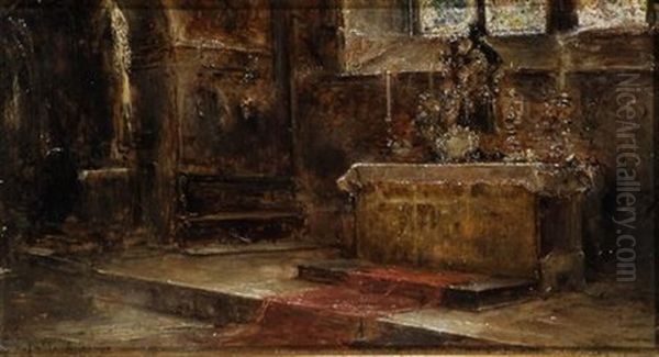 Interno Di Chiesa Oil Painting by Juan Pablo Salinas