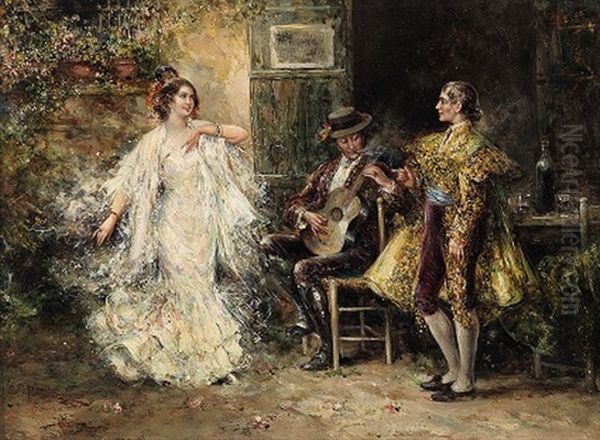 Scena In Costume Oil Painting by Juan Pablo Salinas