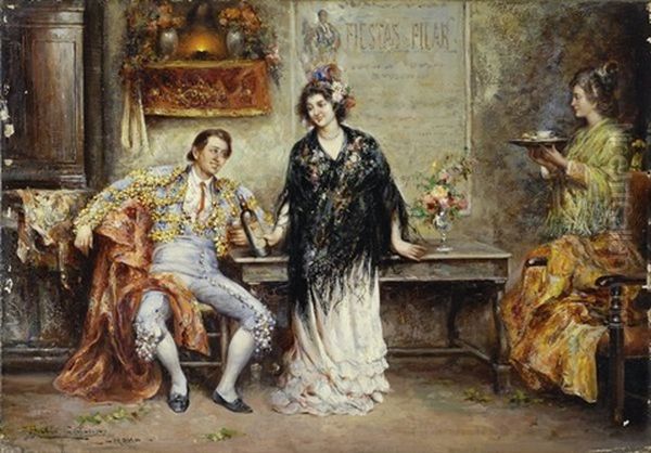 Il Riposo Del Torero Oil Painting by Juan Pablo Salinas